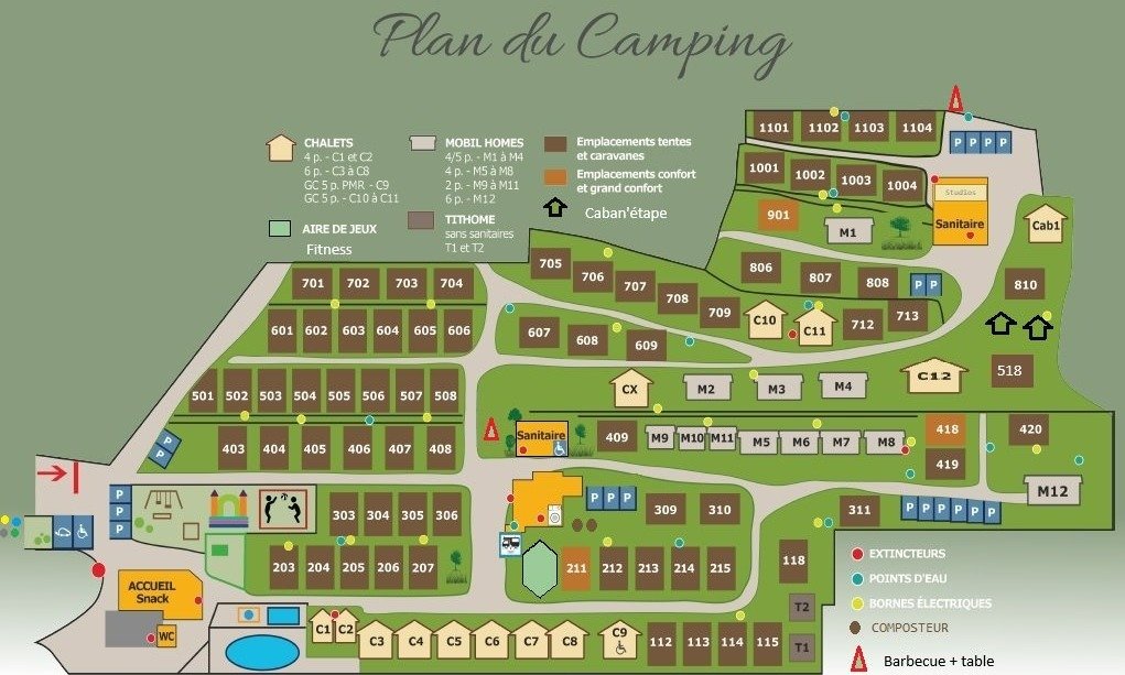 plan camping auches ancelle